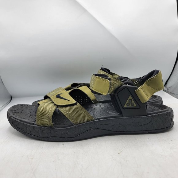 Nike ACG Air Deschutz Mens 11 Pilgrim Black Green Sandals Outdoor DO8951-300 - Picture 5 of 14